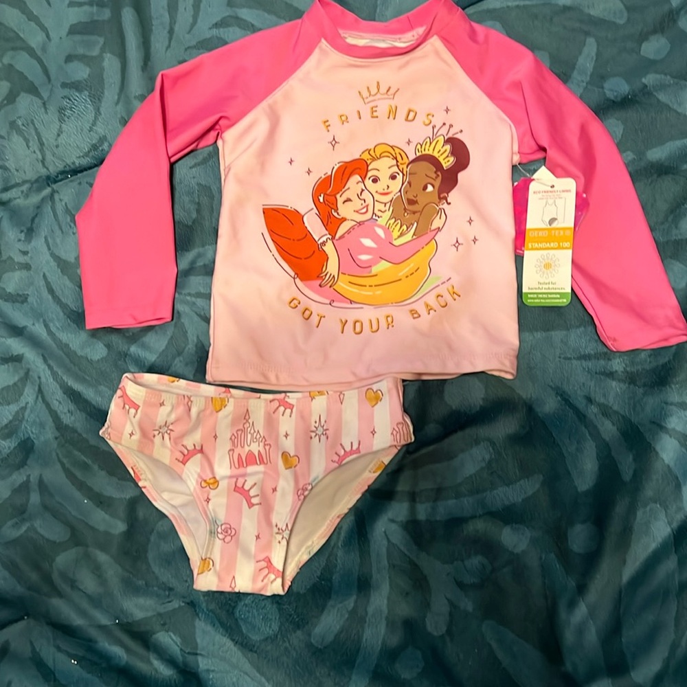 NWT Disney Princess bikini.   UPF 50+.  2T.